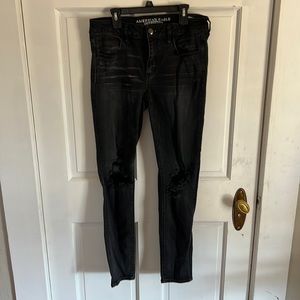 American Eagle Outfitters Super Stretch Black Jegging Size 10